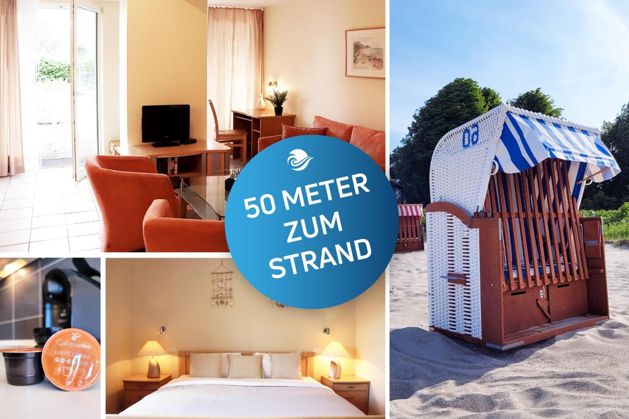 Meerblick Terrasse: Strandnahe Ferienwohnung mit Parkplatz Sierksdorf Exterior photo